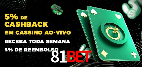 Promoções do cassino ao Vivo 81bet